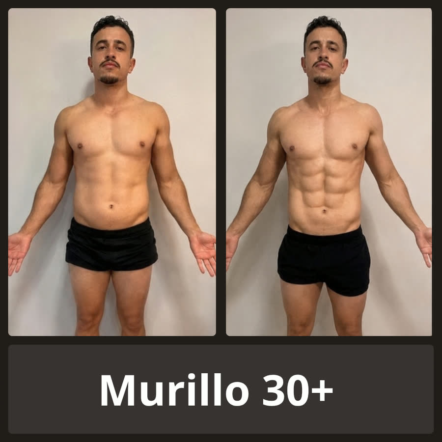 Antes e depois — Murillo, 30+